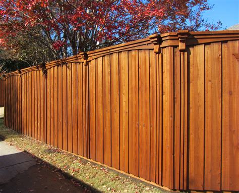 dark wood exterior fence stain.